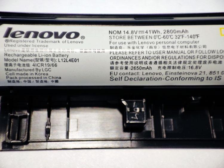  L12S4A02 Lenovo IdeaPad S510p Z40-70 G50-30 G50-70 Z710 14,4V 2200mAh 32Wh 