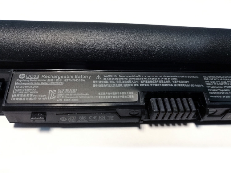 Аккумулятор JC03 для ноутбука HP 15-bs 17-bs 15-bw 17-ak 15-rb 10.95V 2850 mAh orig