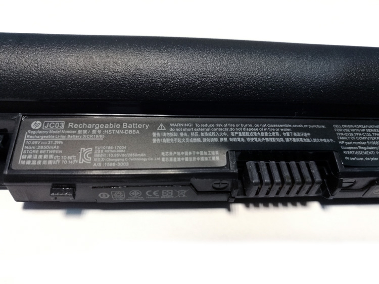  JC03   HP 15-bs 17-bs 15-bw 17-ak 15-rb 10.95V 2850 mAh orig