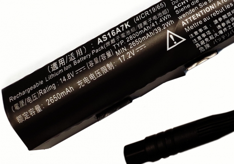Аккумулятор батарея AS16A7K для ноутбука Acer E5-475 E5-523 AS16A5K