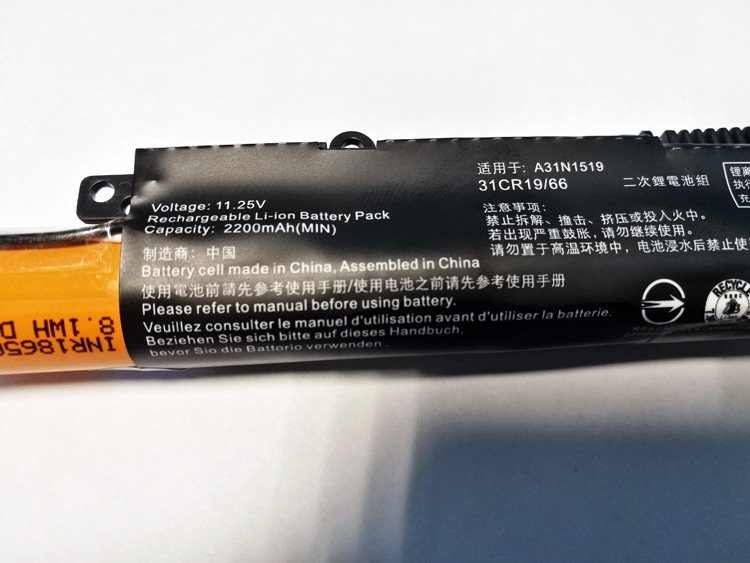  A31N1519 3ICR19   Asus X540 D540 K540 x540ubr X540lj 2200mAh