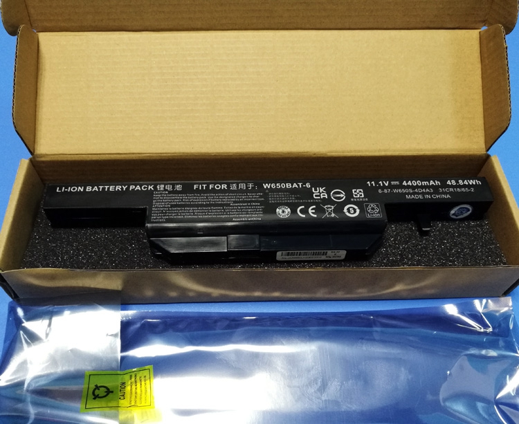  W650BAT-6   DNS Clevo W670 W650  Atlas H114 H106 11.1V 4400mAh