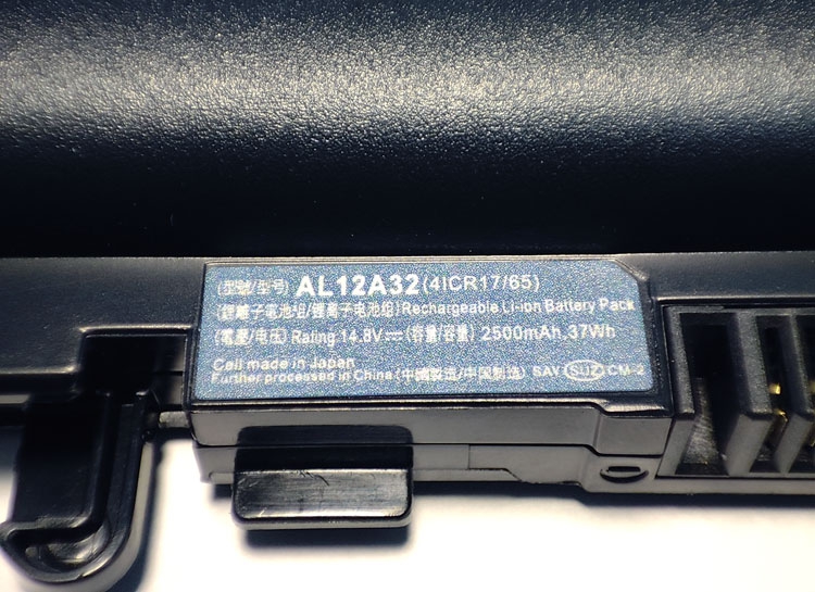  AL12A32 AL12A72   Acer Aspire ES1-411 V5-531 V5-571 P255-MG 14.8V 2500mAh