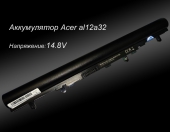 Аккумулятор al12a32 для ноутбука Acer aspire v5-431 v5-551 v5-571 p255-mg 14.8v 2200mah