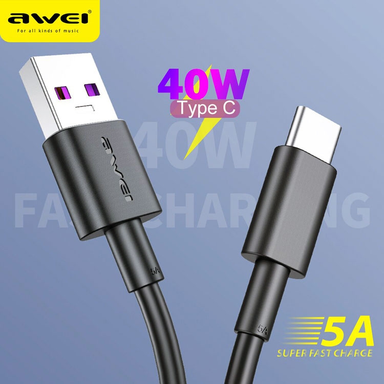  5A   USB  Type-C  Awei CL-77T super charge