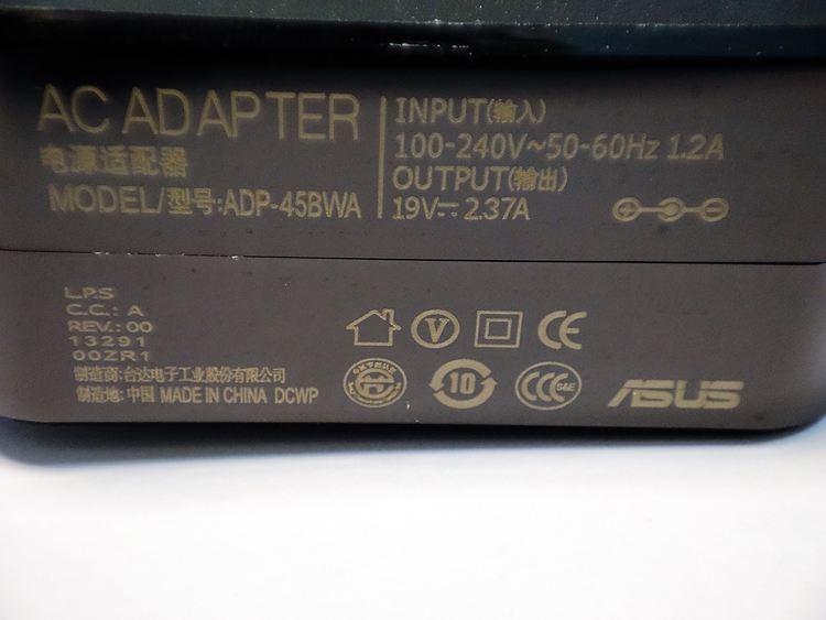 Блок питания Asus exa0901xh 19V 2.37A 3.0*1.0 для Ultrabook UX21 UX31 Transformer Book T300