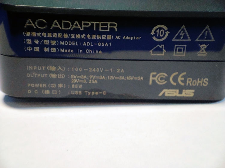 Блок питания ADP-65SD B 20V 3.25A Type-C для Asus UX391UA UX390UA UX370UA UX490UA orig