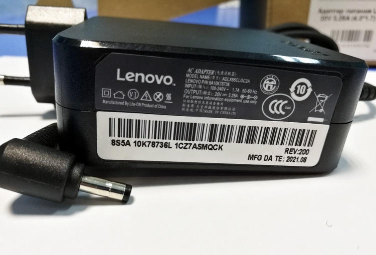 Блок питания зарядка Lenovo 20V 3.25A 65W 330S-15ARR 710-15ISK S340-14IWL  710-11ISK orig