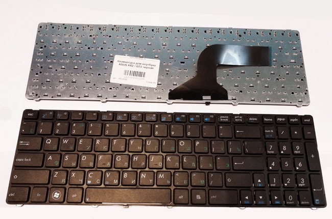 Клавиатура ноутбука Asus K52 N52 G73 N53Sv X55C X52Jc P53S N71Vn N61Jv с рамкой