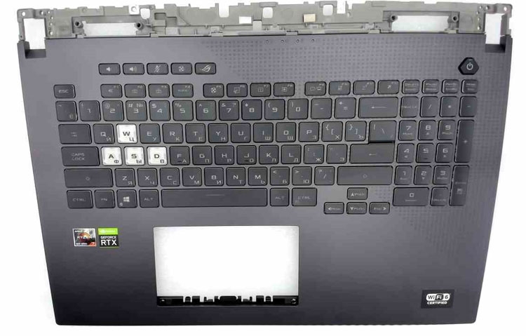Топкейс для ноутбуков Asus G731GV G731GW 90NR01T3-R33KO0 с RGB-подсветкой