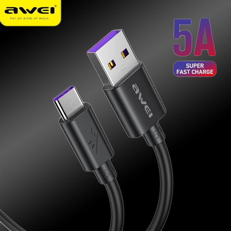  5A   USB  Type-C  Awei CL-110T super fast charge