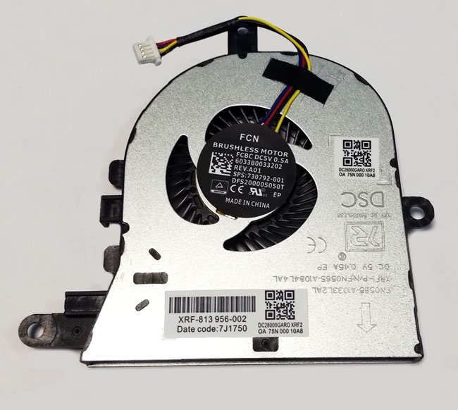 Вентилятор Dell Inspiron 15-5570 15-5575 0FX0M0 DFS1503055P0T SC28000K9F0