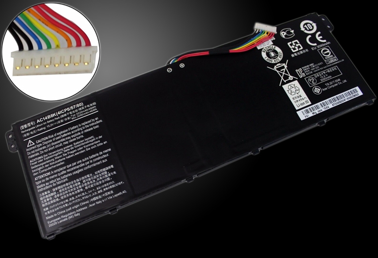 Аккумулятор батарея Acer AC14B18J для ноутбука Aspire A315-21 ES1-731 A315-51 Extensa 2519