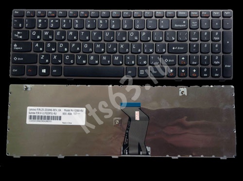 Клавиатура для ноутбука Lenovo G580A Z580 G585 Z585 G780