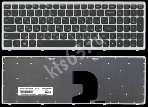 Клавиатура ноутбука Lenovo IdeaPad Z500 Z500 Z500 Z500A P500 с рамкой