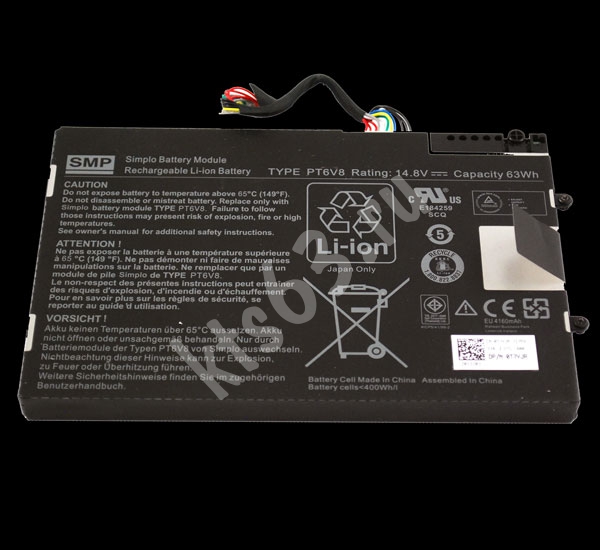 Аккумулятор, батарея Dell Alienware M11X M14X (PT6V8)