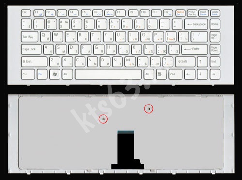 Клавиатура Sony Vaio VPC-EG VPC-EK белая