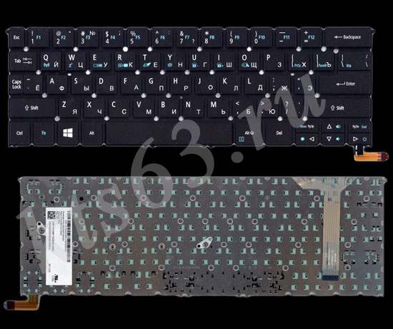 Клавиатура Acer Aspire R13 R7-371T с подсветкой